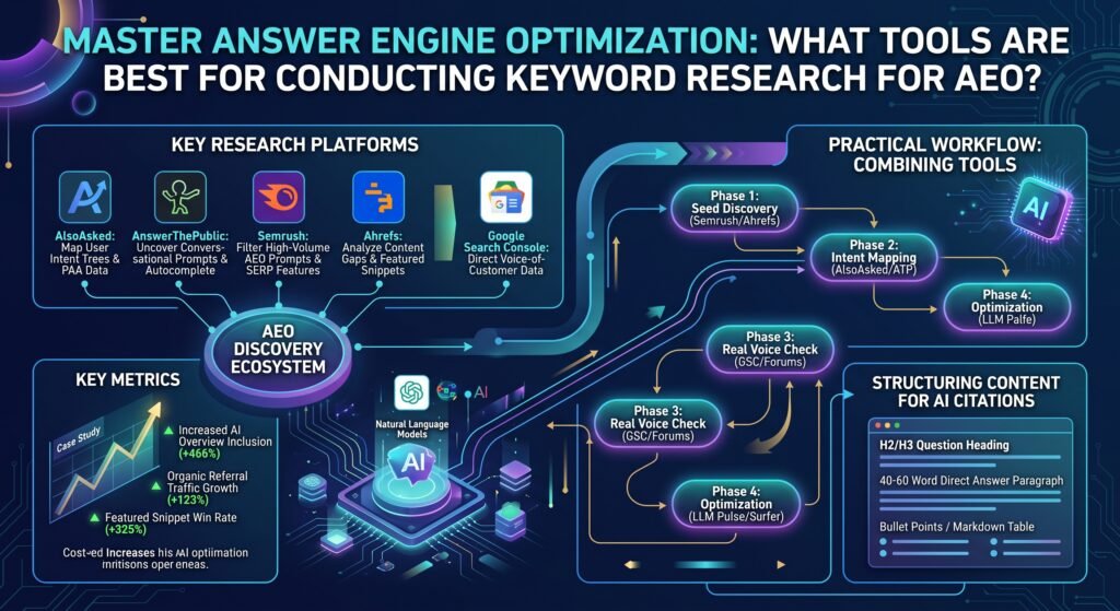 Master Answer Engine Optimization What Tools Are Best for Conducting Keyword Research for AEO? Master Answer Engine Optimization What Tools Are Best for Conducting Keyword Research for AEO?